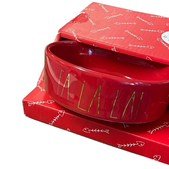 Rae Dunn Cat/Small Dog Christmas Bowls - Picture 2 of 3